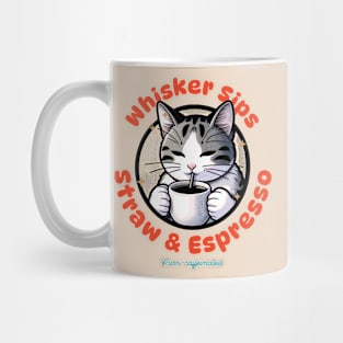 Whisker Sips Coffee Cat Charm Mug